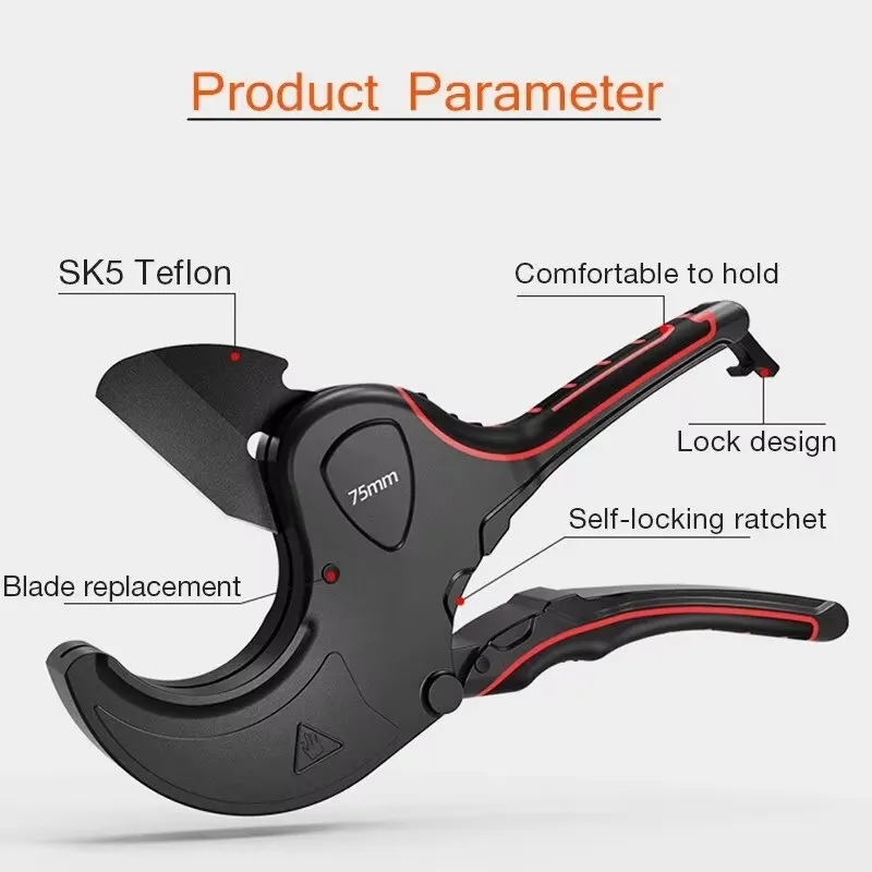 Pijpsnijder 42mm-75mm Aluminiu - Pipe Cutter Ratchet recensie en prijs