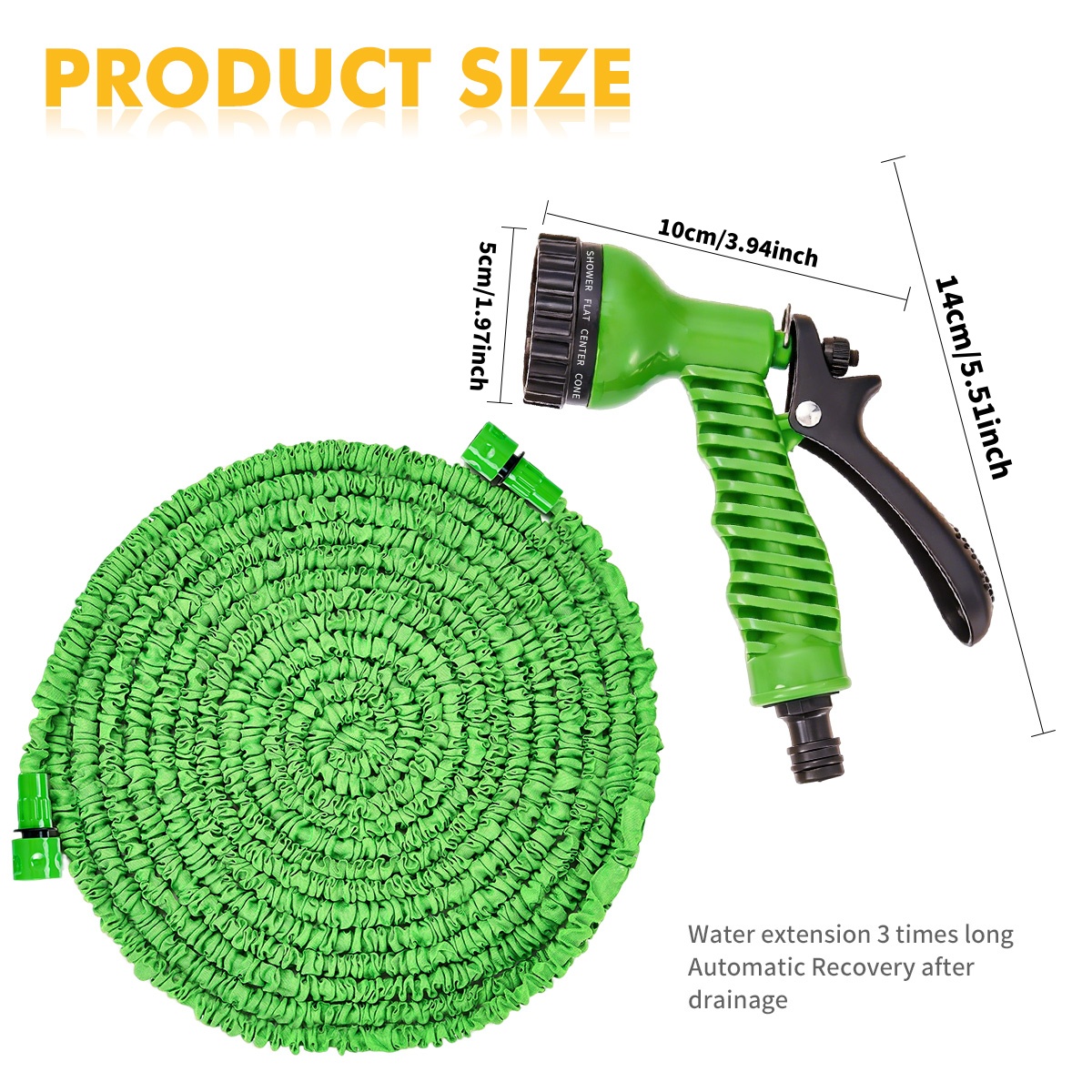 Groene uitbreidbare tuinslang  - Flexible Hose Braided recensie en prijs