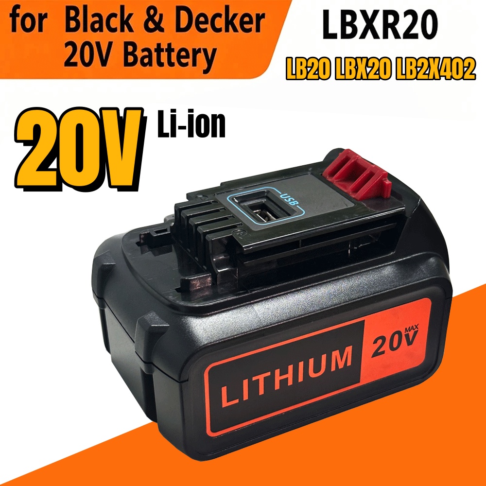 6000mAh 18V Vervanging 20V Bat - Black+Decker Tool 20V Max recensie en prijs