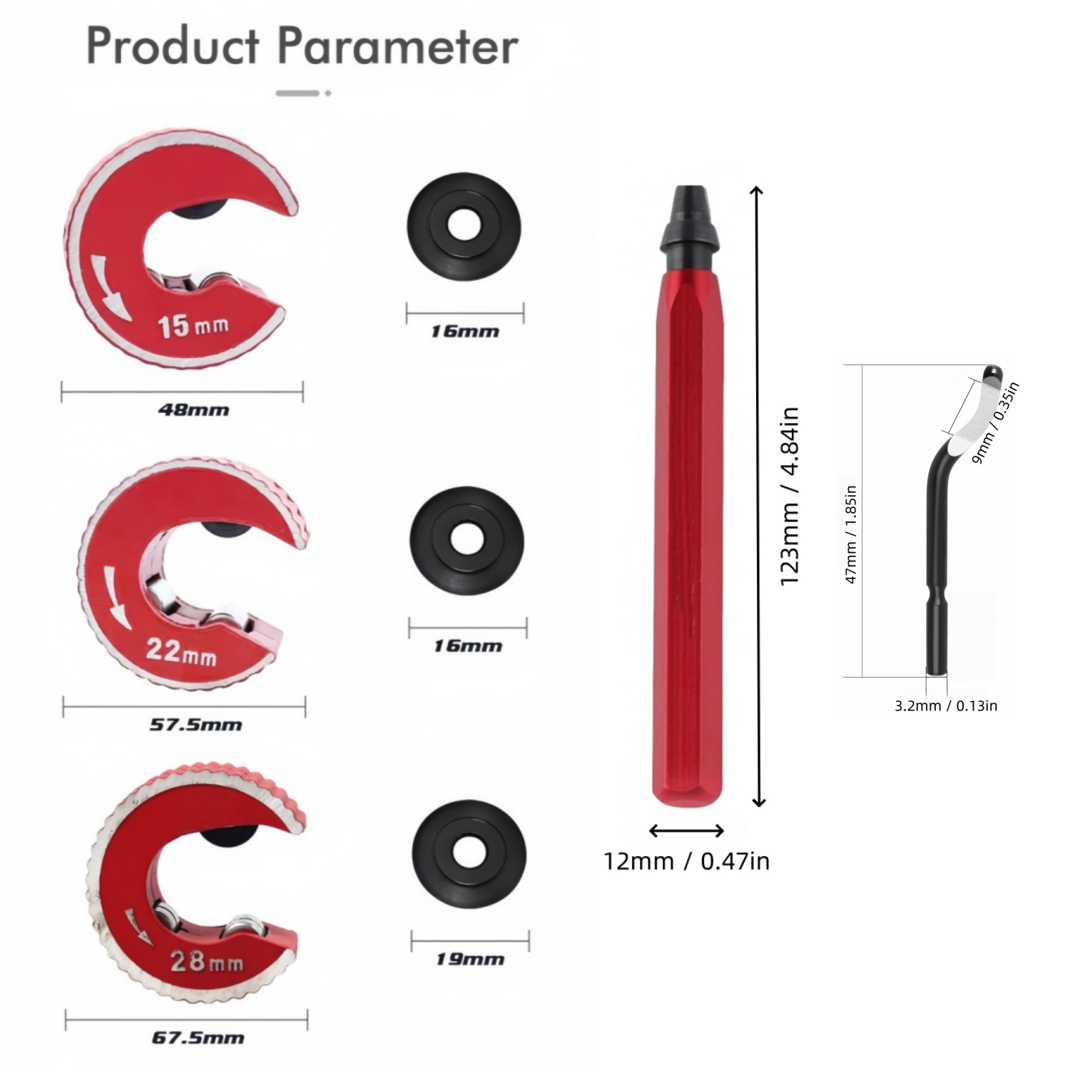 Koperen buisafsnijderset 3-del - Pipe Cutter Ratchet recensie en prijs